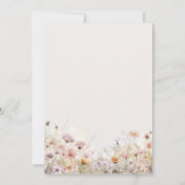 Land Western Meisje Tutu Floral Baby shower Kaart (Achterkant)