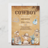 Land Western Ons kleine cowboy Baby shower Kaart (Voorkant)