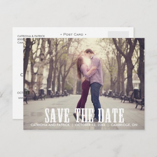 Land Western Opslaan Briefkaart Datum (Voorkant / Achterkant)