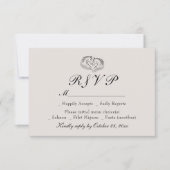 Land Western Paard Ivoor Rustiek Huwelijk RSVP (Voorkant)