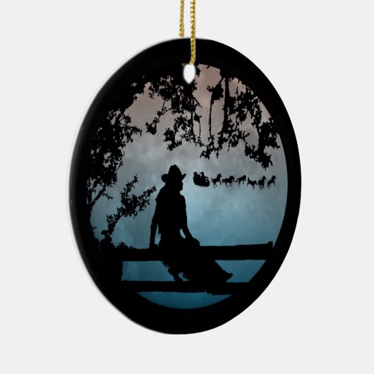 Land Western paard Slapigh Xmas Ornament (Rechts)