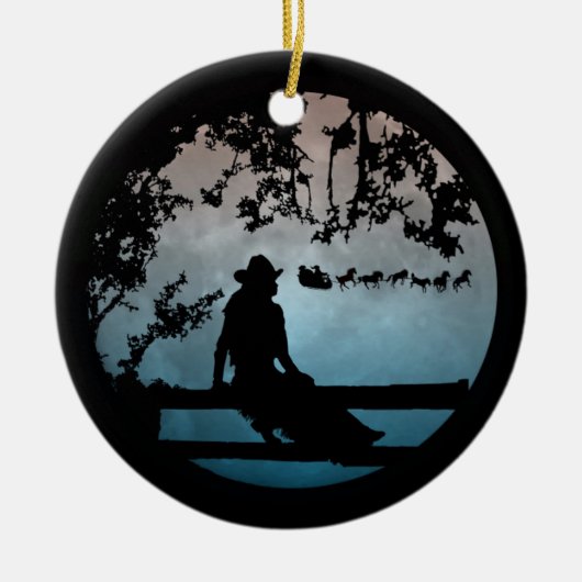 Land Western paard Slapigh Xmas Ornament (Voorkant)