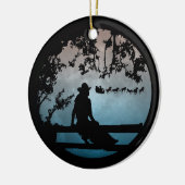 Land Western paard Slapigh Xmas Ornament (Links)