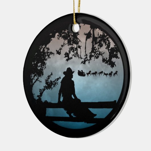 Land Western paard Slapigh Xmas Ornament (Links)