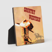 Land Western Plaque Fotoplaat (Voorkant)