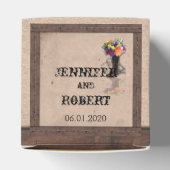 Land Western prikkeldraad bruiloft gunst doos Bedankdoosjes (Bovenkant)