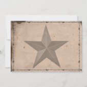 Land Western prikkeldraad bruiloft uitnodiging v2 (Achterkant)