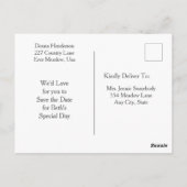 Land Western, Roos, 15e Verjaardag Save the Date Briefkaart (Achterkant)