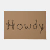 Land Western Rope Farmhouse Howdy Deurmat (Voorkant)