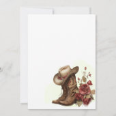 Land Western, Rozen, 15e Verjaardag Bedankkaart (Achterkant)