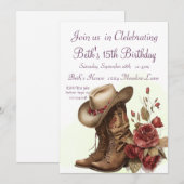 Land Western, Rozen, 15e Verjaardag Kaart (Voorkant / Achterkant)