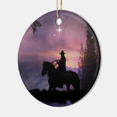 Land Western Rustic Cowboy Xmas Ornament (Links)