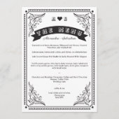 land Western rustieke eenvoudige chique bruiloft Menu (Voorkant)