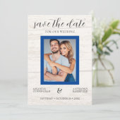 Land Western Save the Date Wedding Invitation Kaart (Staand voorkant)