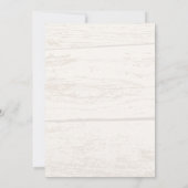 Land Western Save the Date Wedding Invitation Kaart (Achterkant)