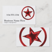 Land Western Star/Badge Red 4 Visitekaartje (Voorkant / Achterkant)