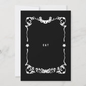 Land Western Sterren Zwart Wit Formeel 2 Bruiloft Kaart (Achterkant)