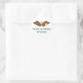 Land Western thema Ronde Sticker (Tas)