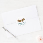 Land Western thema Ronde Sticker (Envelop)