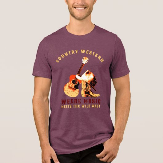 Land Western Tri-Blend Shirt (Voorkant)