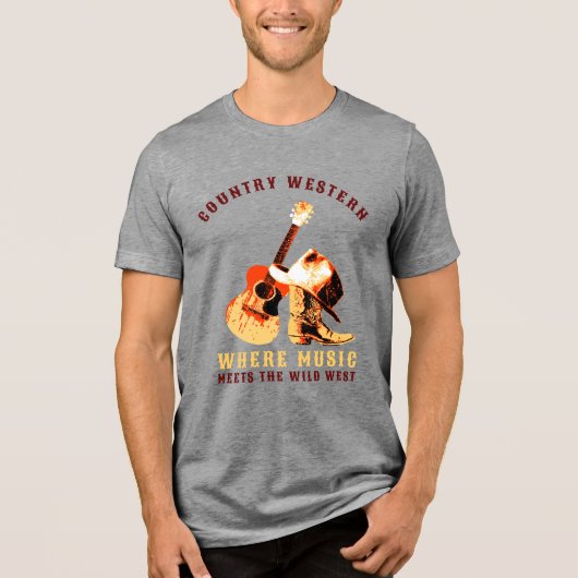 Land Western Tri-Blend Shirt (Voorkant)