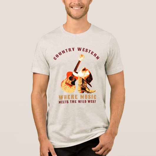 Land Western Tri-Blend Shirt (Voorkant)