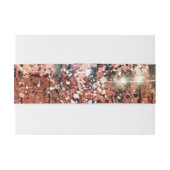 Land Western Turquoise Wooden Wedding Custom Uitnodigingen Wikkel (Achterkant Voorbeeld)