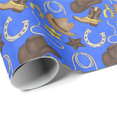 Land Western verpakkingspapier Cadeaupapier (Rol Hoek)