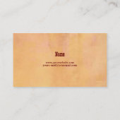 Land Western Visitekaartje (Achterkant)