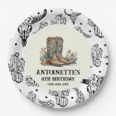 Land Western-vogelfeest Papieren Bordje (Voorkant)