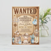 land Western wilde verjaardag Kaart (Staand voorkant)