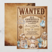 land Western wilde verjaardag Kaart (Voorkant / Achterkant)