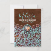 Land western, word jij mijn bruidsmeisje kaart (Voorkant)