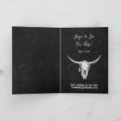 Land Western Zwart-wit Bull Skull (Binnen)