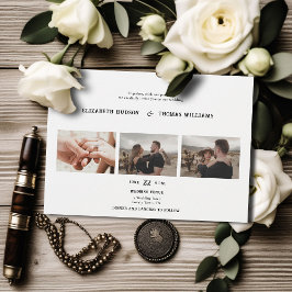 Land Western Zwart Wit Formele Foto's Bruiloft Kaart