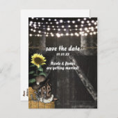 Land Westerne bijtende barbeel bespaart de datum-K Aankondigingskaart (Voorkant / Achterkant)