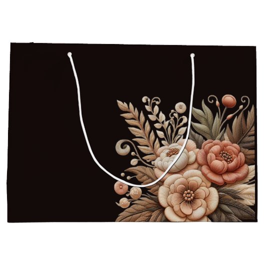 Land Westerne bloemen Groot Cadeauzakje (Achterkant)