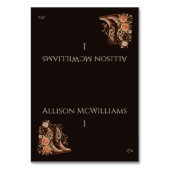 Land Westerne Bloemen met Cowboy Laarzen Vis Kaart (Voorkant)