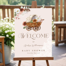 Land Westerne Bloemenwagen Welkom Baby shower