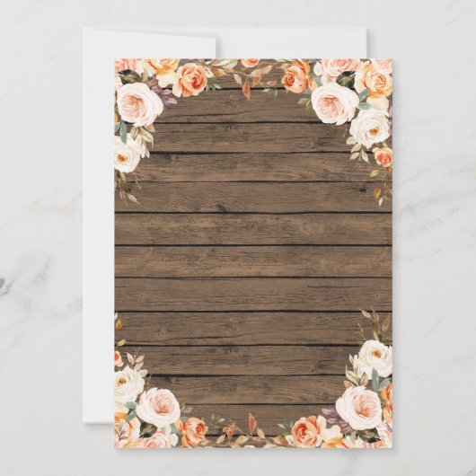 Land Westerne Boots en Vrijgezellenfeest Kaart (Achterkant)