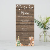 Land Westerne Boots en Vrijgezellenfeest Menu (Staand voorkant)