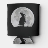 Land Westerne bromfietser en Steer Moon Blikjeskoeler (Voorkant)