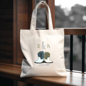 Land Westerne bruiloft cowboylaarzen Tote Bag