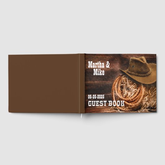 Land Westerne bruiloft gastenboek (Volledig)