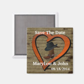 Land Westerne BRUILOFT Save The DATE Magnet (Voorkant / Achterkant)