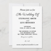 Land Westerne bruiloft Waterverf Kaart (Achterkant)