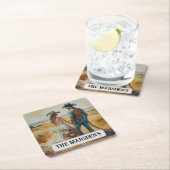 Land Westerne bruiloft Waterverf Kartonnen Onderzetters (Insitu)