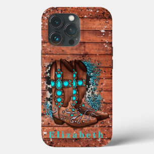 Land Westerne Cowboy Boots aangepast Case-Mate iPhone Case