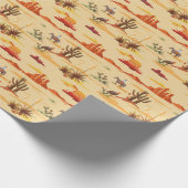 Land Westerne Cowboy Cadeaupapier (Hoek)