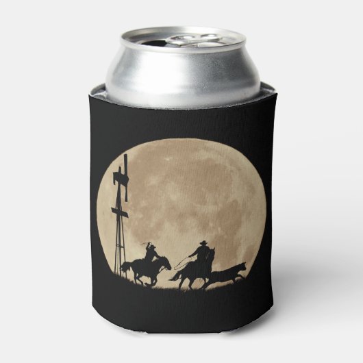 Land Westerne Cowboy Cozy Cup Blikjeskoeler (Blikje Voorkant)